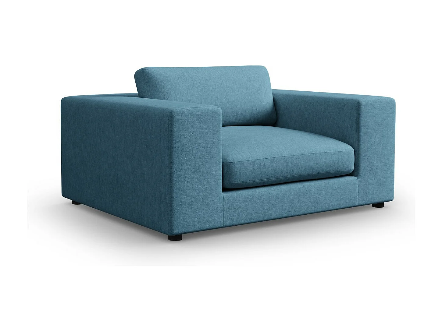 CXL by Christian Lacroix - 1,5-Sitzer Sofa "Tendance" Sitzer aus strukturiertem Stoff blau - 156x122x72cm