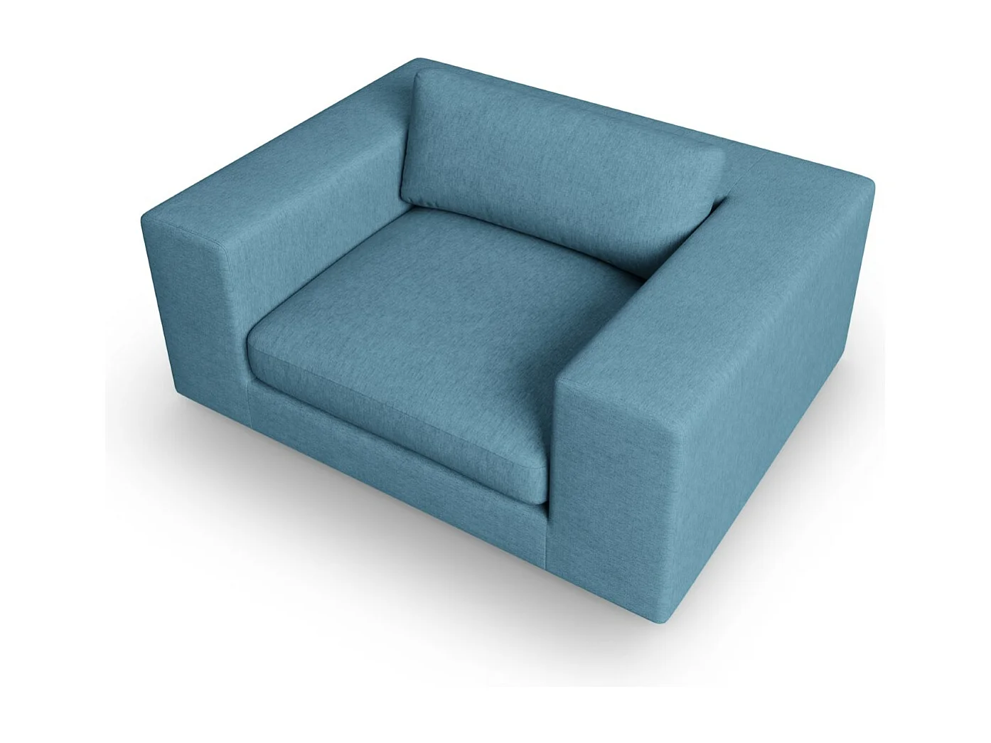 CXL by Christian Lacroix - 1,5-Sitzer Sofa "Tendance" Sitzer aus strukturiertem Stoff blau - 156x122x72cm