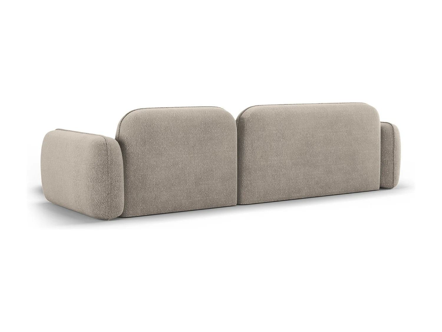 CXL by Christian Lacroix - 4-Sitzer modulares Ecksofa rechts "Lucien" Sitzer aus Samt dunkelbeige - 275x165x70cm