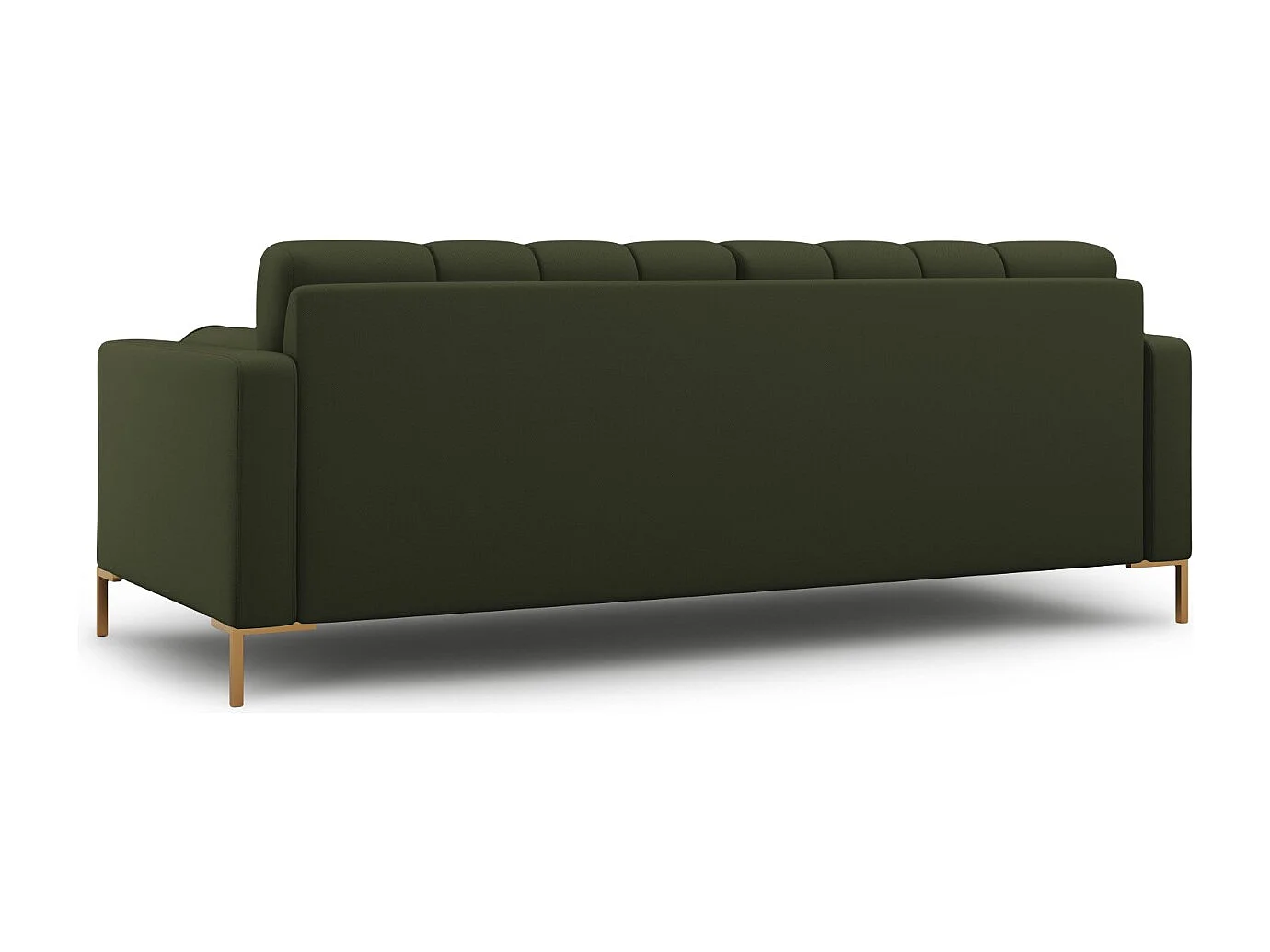 Cosmopolitan Design - Canapé "Bali" 4 places en tissu structurel vert - 217x92x75cm