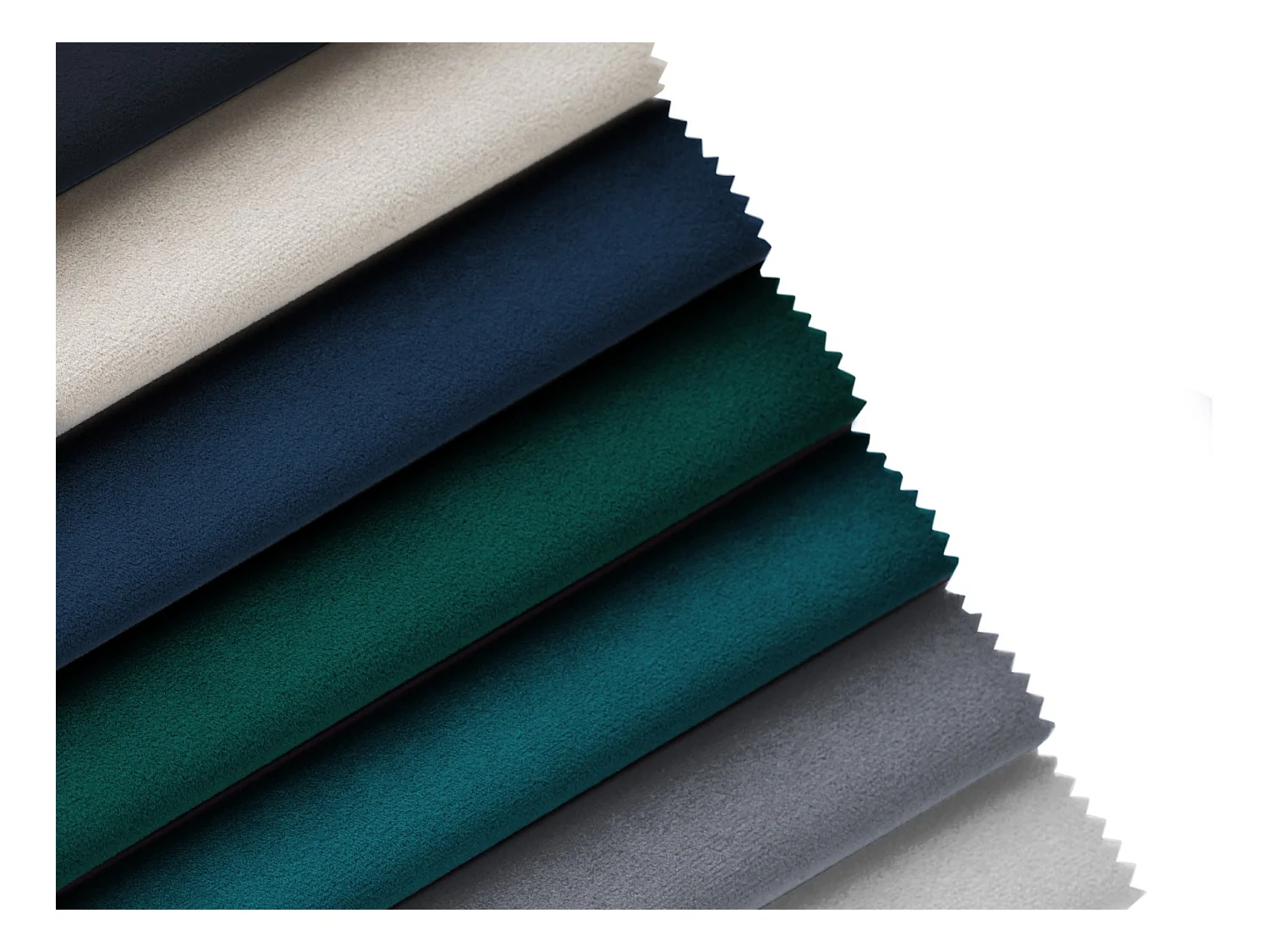 Cosmopolitan Design - Panoramische bank "Vienna" 6 zitplaatsen, Flueel, Grijs - 350x170x95cm