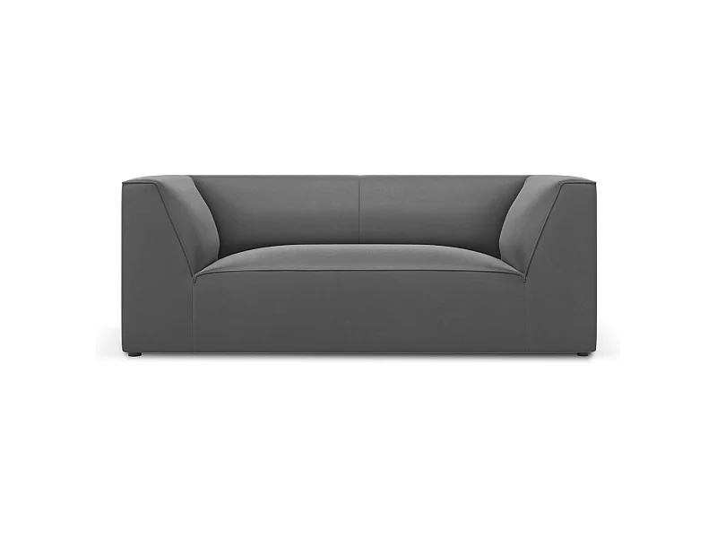CXL by Christian Lacroix - 2-Sitzer Sofa "Charles" Sitzer aus Samt dunkelgrau - 174x92x69cm