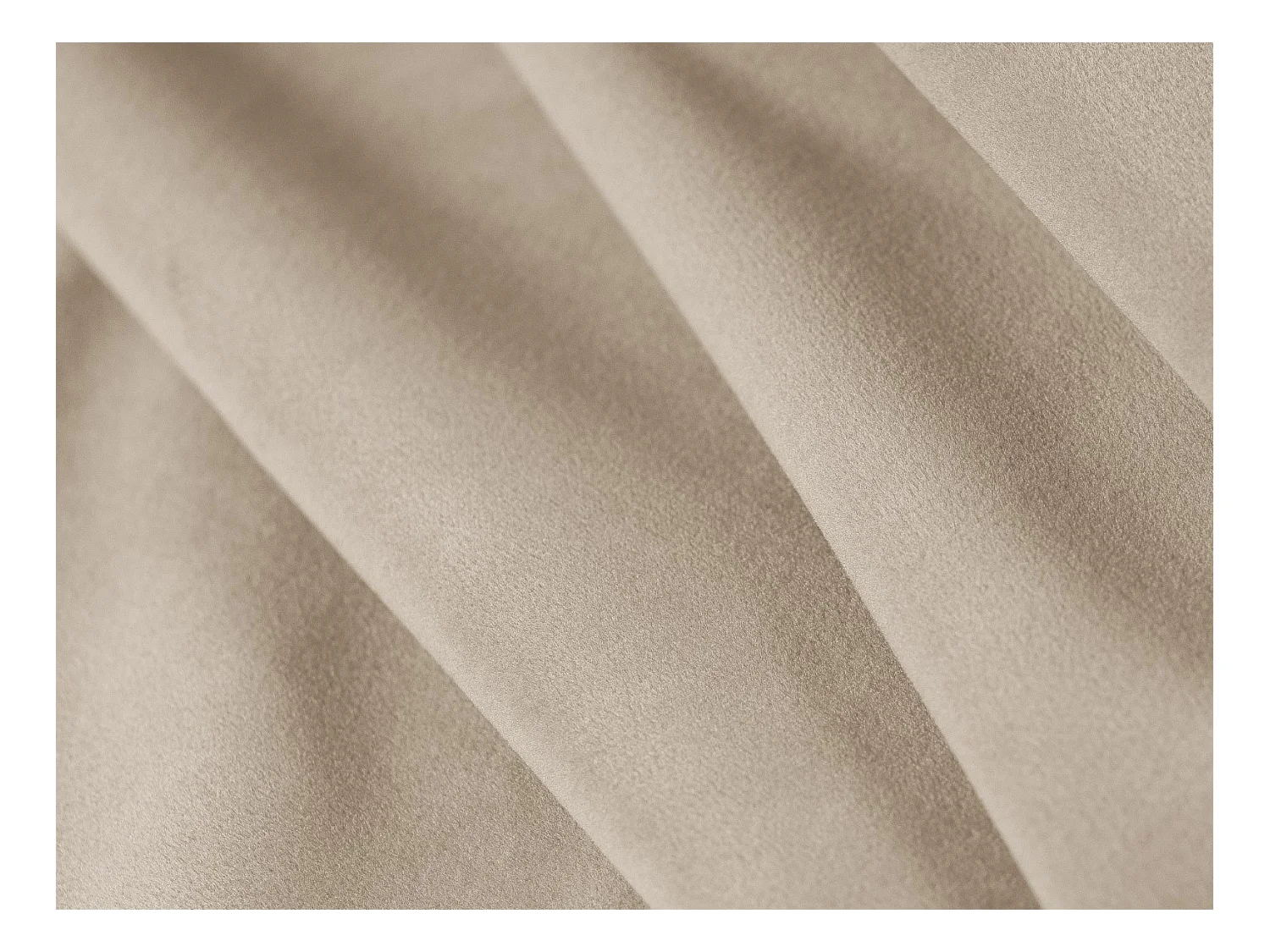 Cosmopolitan Design - Canapé d'angle symétrique modulable "Rome" 4 places en velours beige - 320x160x75cm