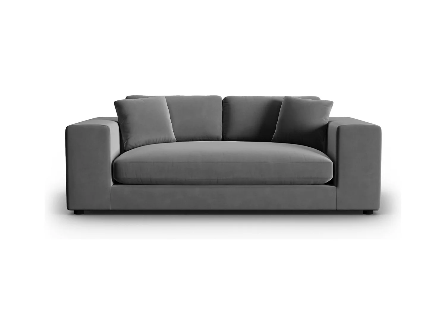 CXL by Christian Lacroix - Bank "Tendance" 3 zitplaatsen, Flueel, Grijs - 220x122x72cm