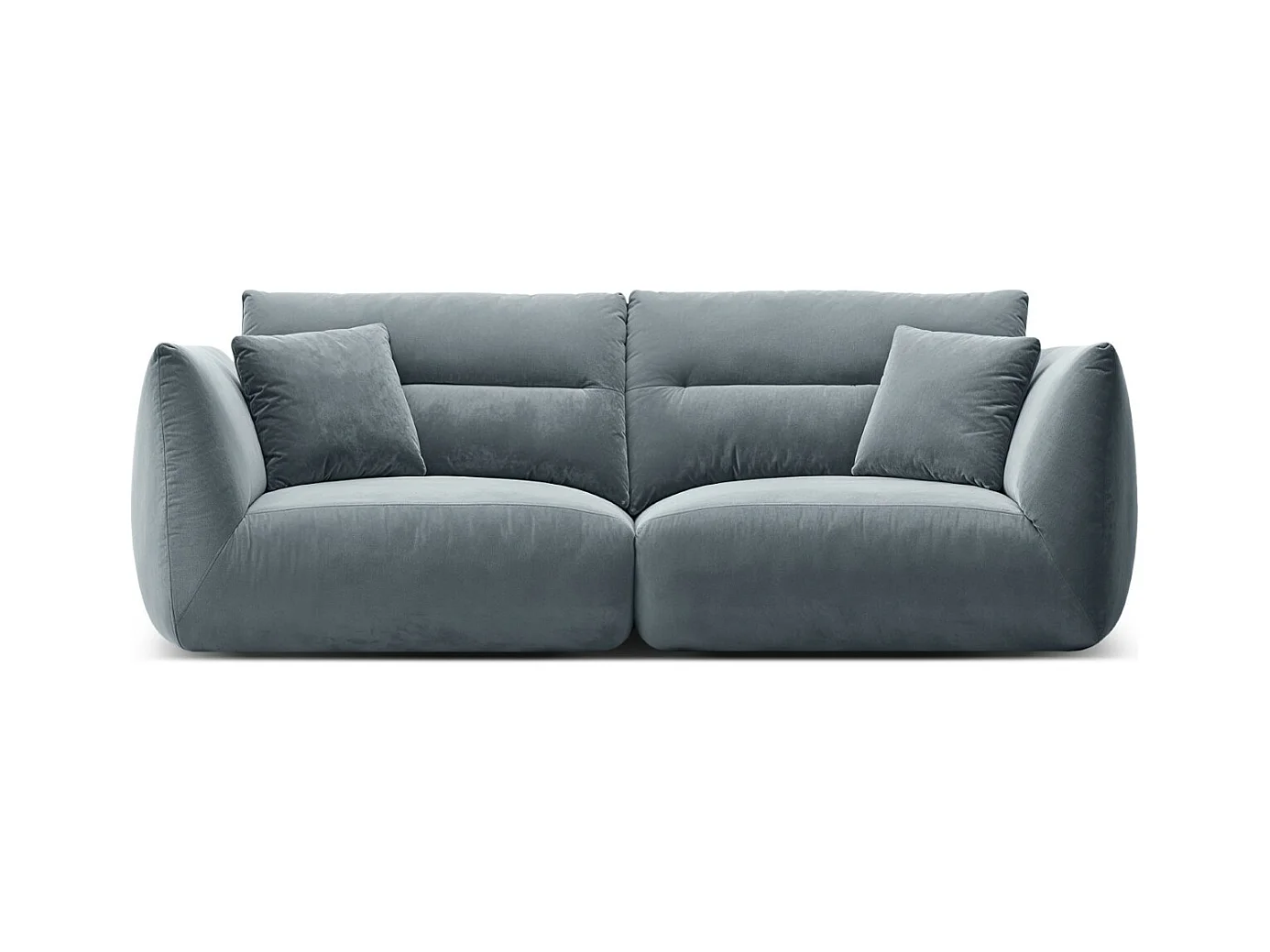 CXL by Christian Lacroix - Modulaire bank "Maurie" 3 zitplaatsen, Flueel, Blauw Grijs - 224x107x90cm