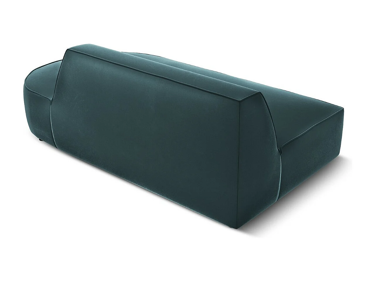 CXL by Christian Lacroix - Divano modulare destro "Charles" 2 posti in velluto blu - 181x93x69cm