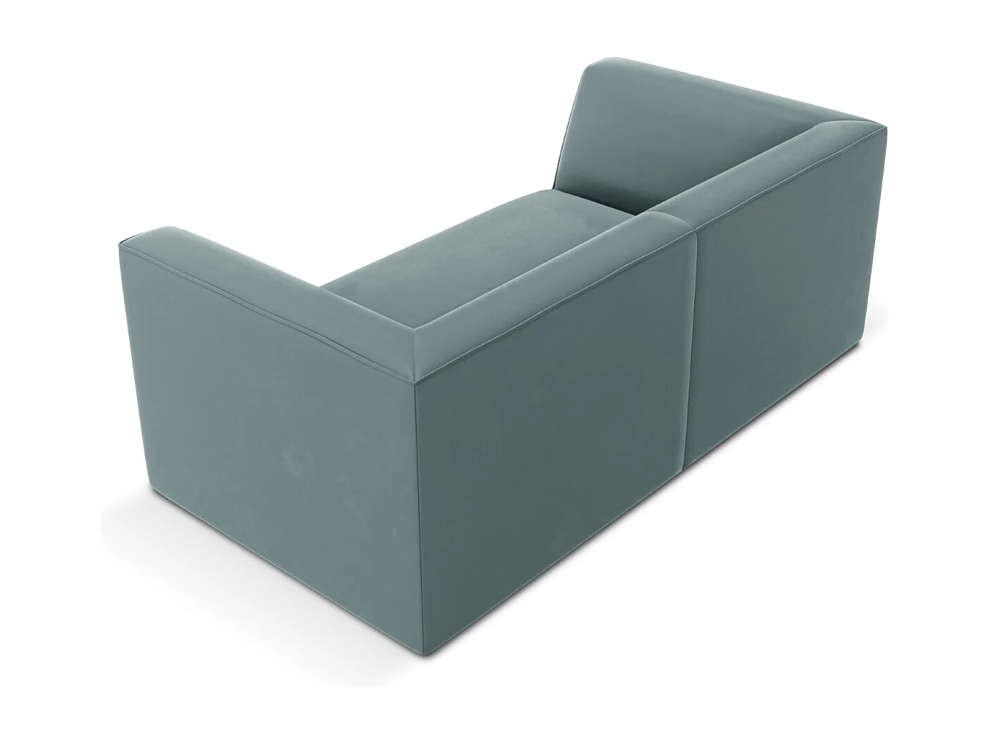 CXL by Christian Lacroix - Sofá "Charles" 2 lugares em veludo hortelã - 174x92x69cm