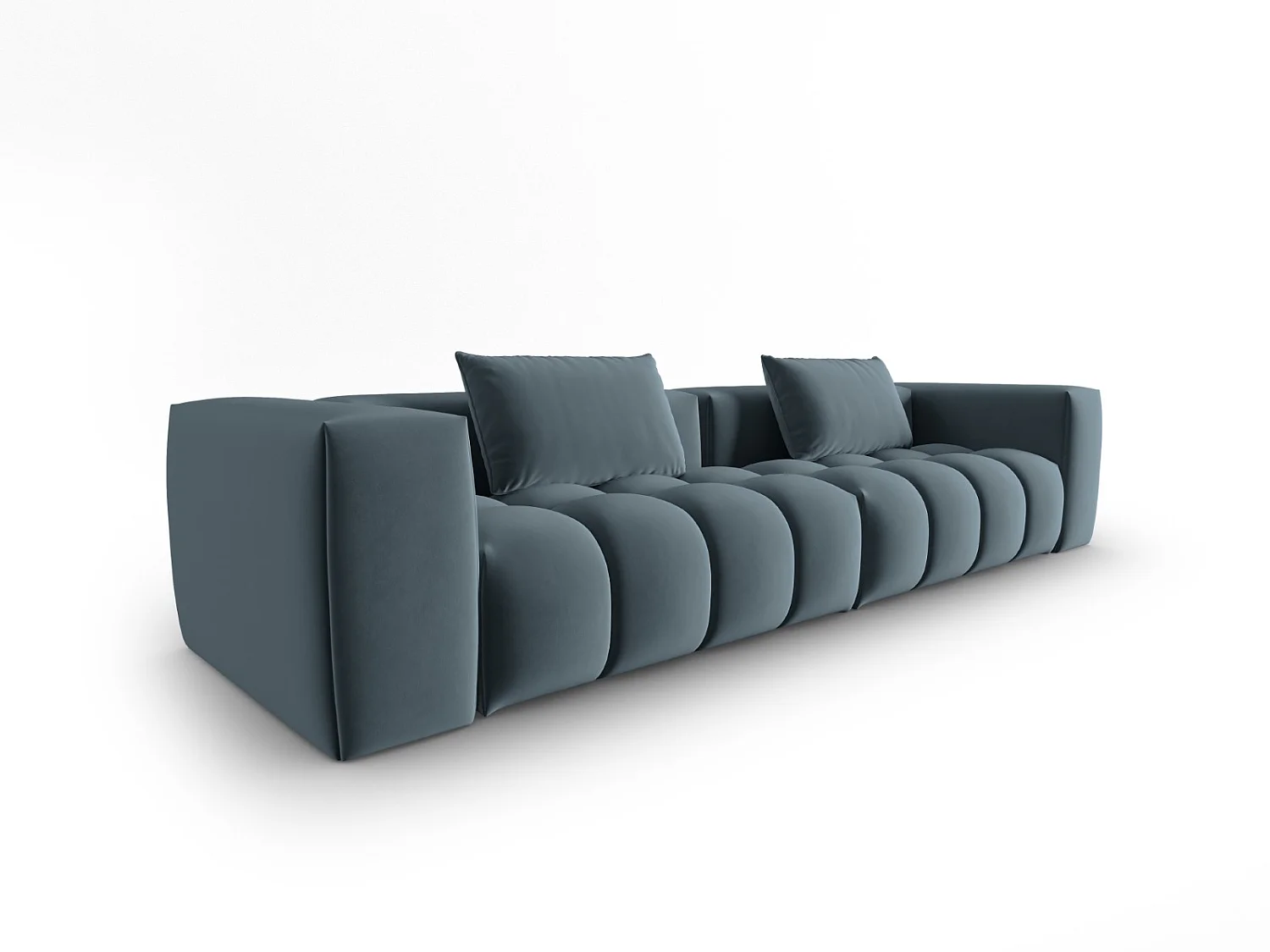 CXL by Christian Lacroix - 5-Sitzer modulares Sofa "Lorella" Sitzer aus Samt pastellblau - 290x85x70cm