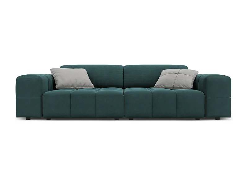 CXL by Christian Lacroix - Sofa, "Luc" 3 miejsca welur, petrol - 204x102x70cm