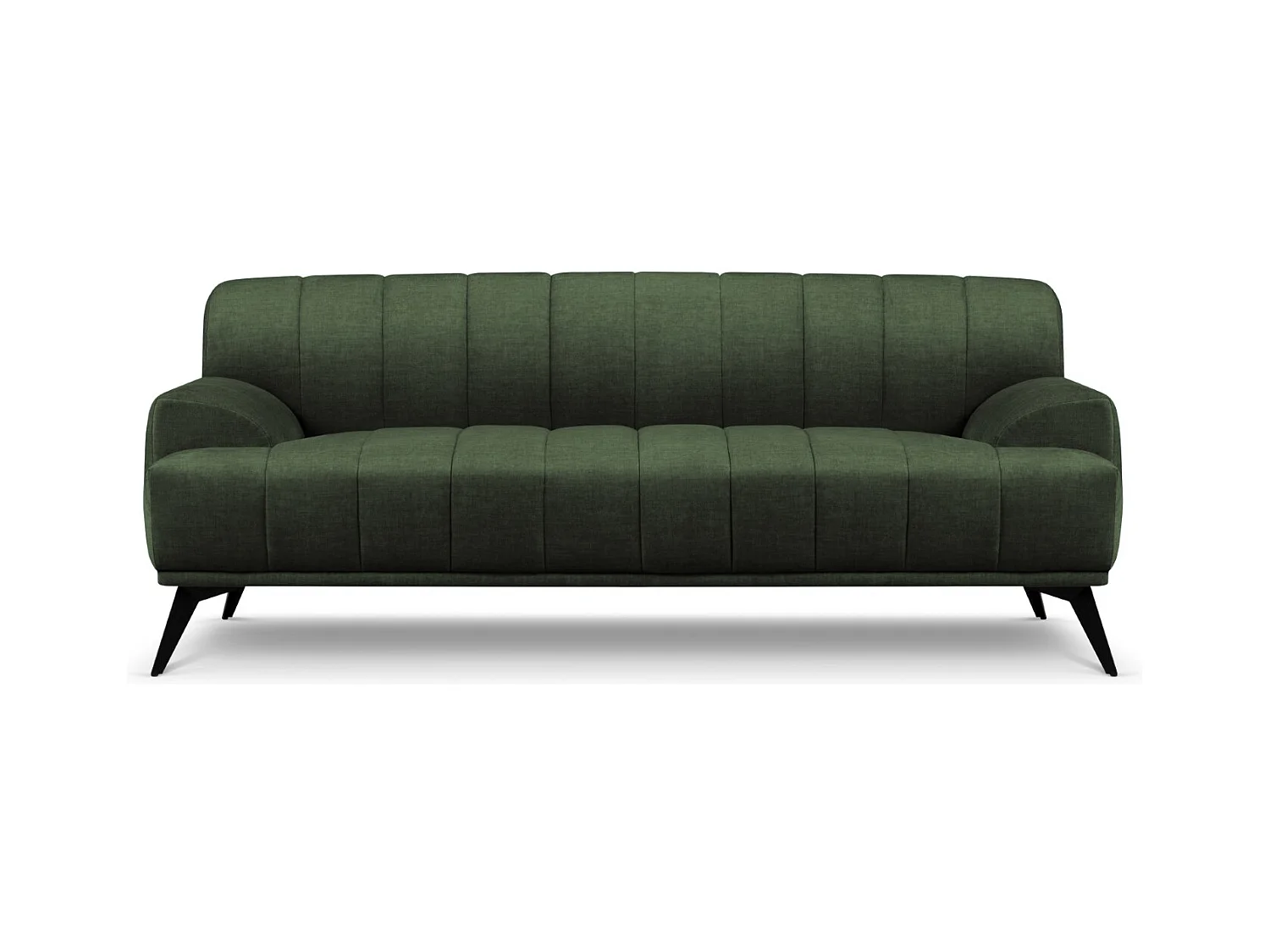 CXL by Christian Lacroix - Canapé "Rita" 3 places en velours vert - 189x94x77cm