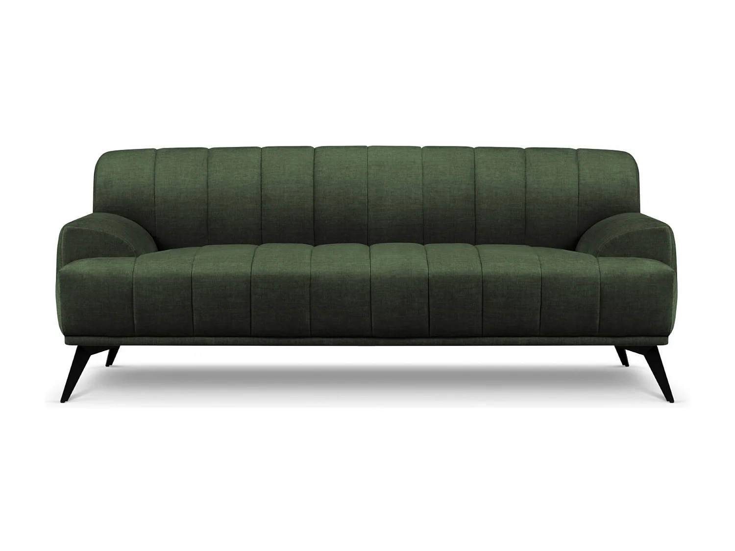 CXL by Christian Lacroix - Sofá "Rita" 3 lugares em veludo verde - 189x94x77cm