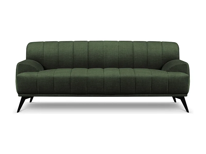 CXL by Christian Lacroix - Canapé "Rita" 3 places en velours vert - 189x94x77cm