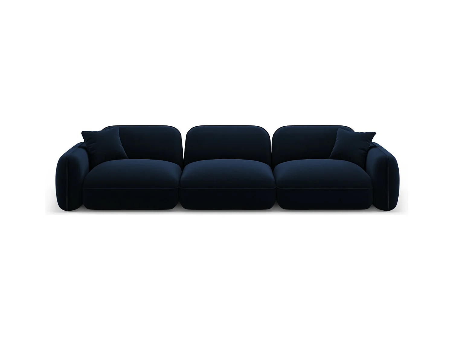 CXL by Christian Lacroix - Modulaire bank "Lucien" 4 zitplaatsen, Flueel, Koningsblauw - 320x90x70cm