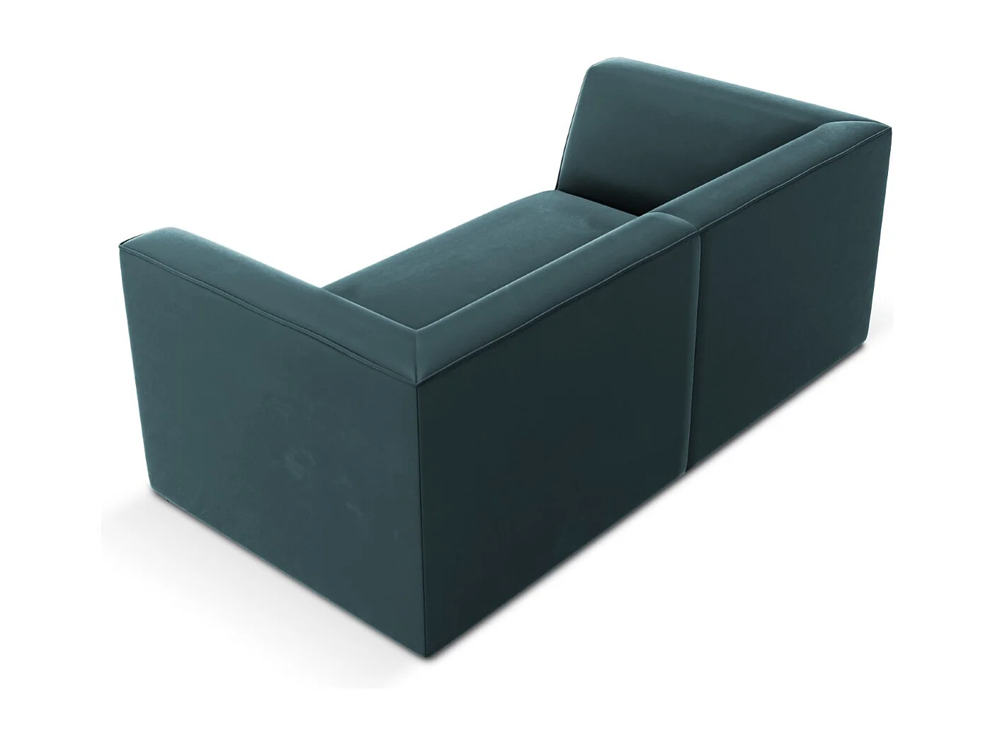 CXL by Christian Lacroix - Sofa, "Charles" 2 miejsca welur, niebieski - 174x92x69cm