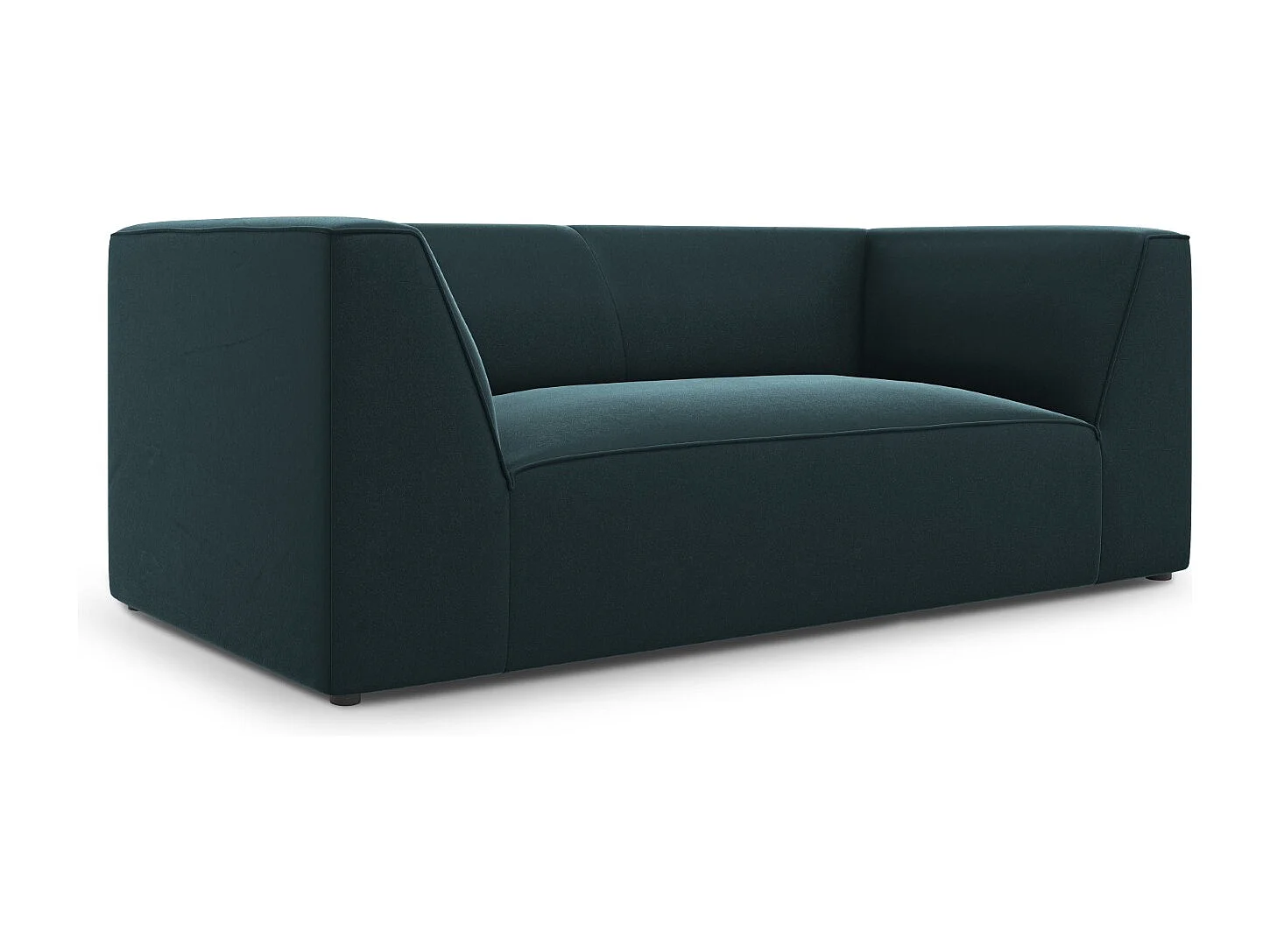 CXL by Christian Lacroix - Sofá "Charles" 2 lugares em veludo azul - 174x92x69cm