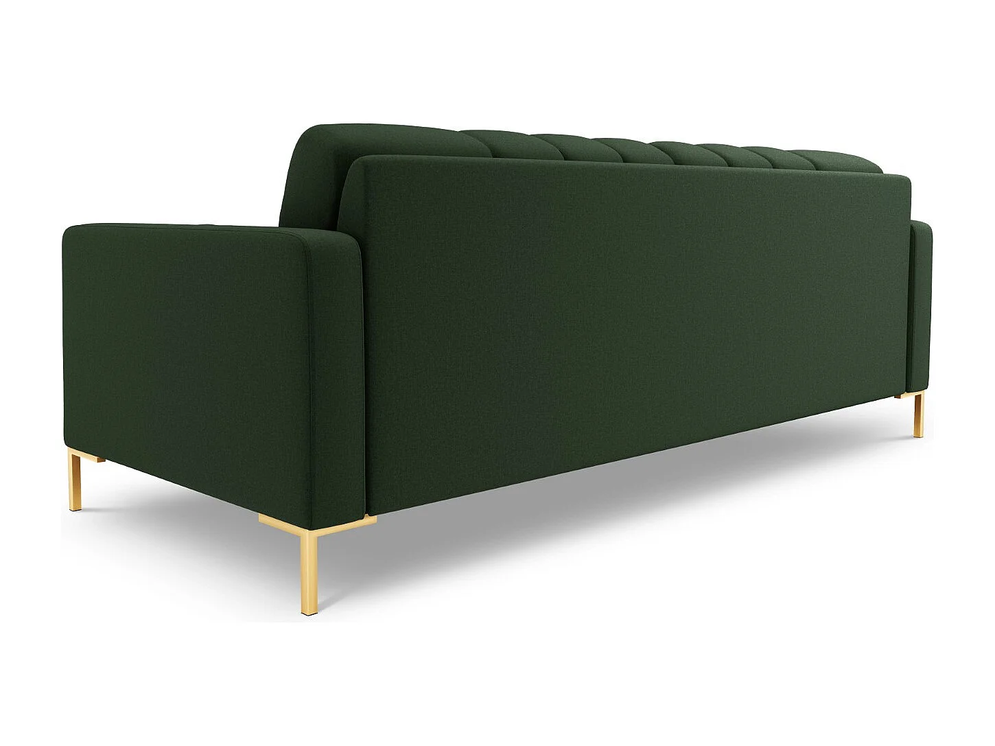 Cosmopolitan Design - Sofá "Bali" 4 lugares em tecido estrutural verde escuro - 217x92x75cm