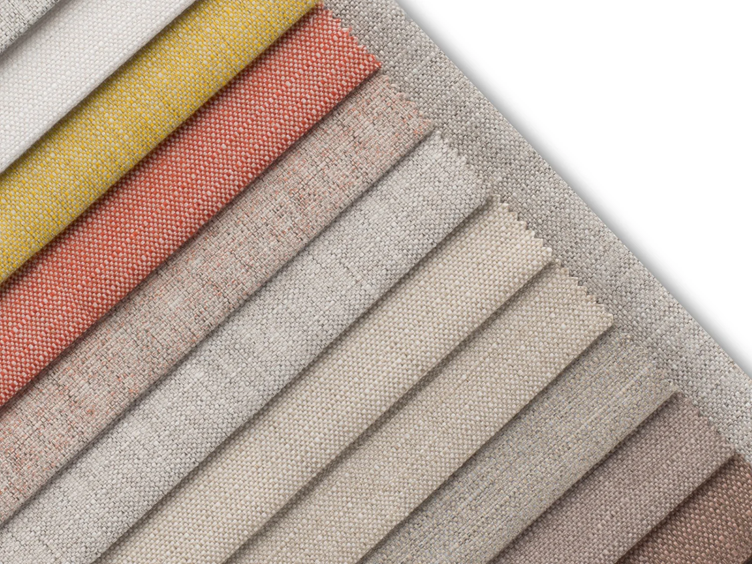 Cosmopolitan Design - Modulaire bank "Rome" 3 zitplaatsen, Structurele stof, GEEL - 320x120x75cm