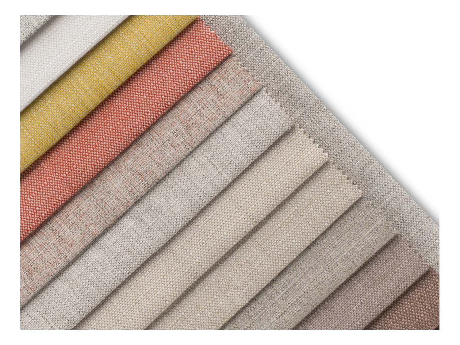 Cosmopolitan Design - Canapé modulable "Rome" 3 places en tissu structurel jaune - 320x120x75cm