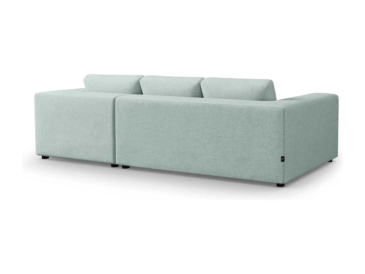 CXL by Christian Lacroix - 5-Sitzer Ecksofa rechts "Tendance" Sitzer aus strukturiertem Stoff minze - 282x174x72cm