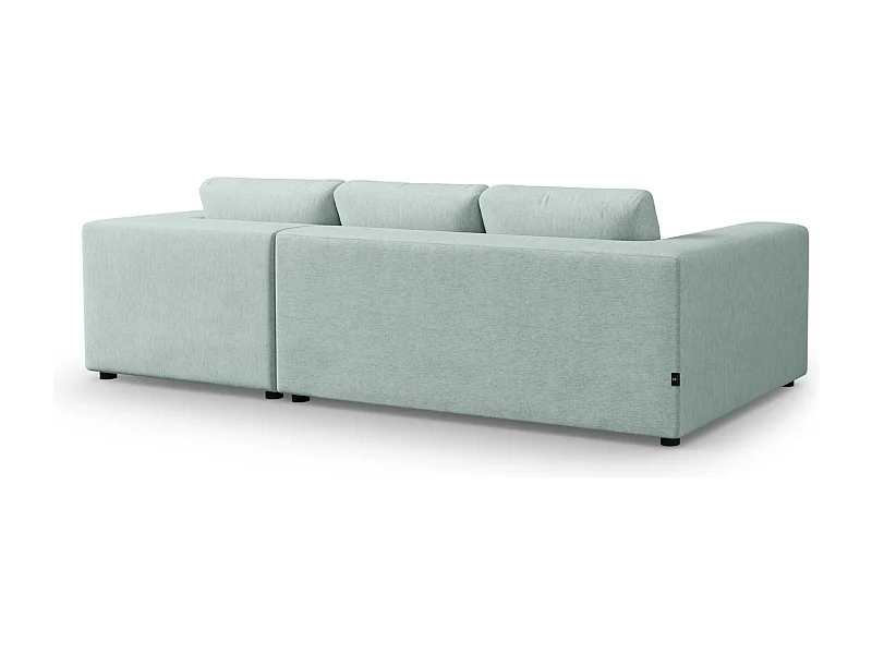 CXL by Christian Lacroix - Divano angolare destro "Tendance" 5 posti in tessuto strutturato menta - 282x174x72cm