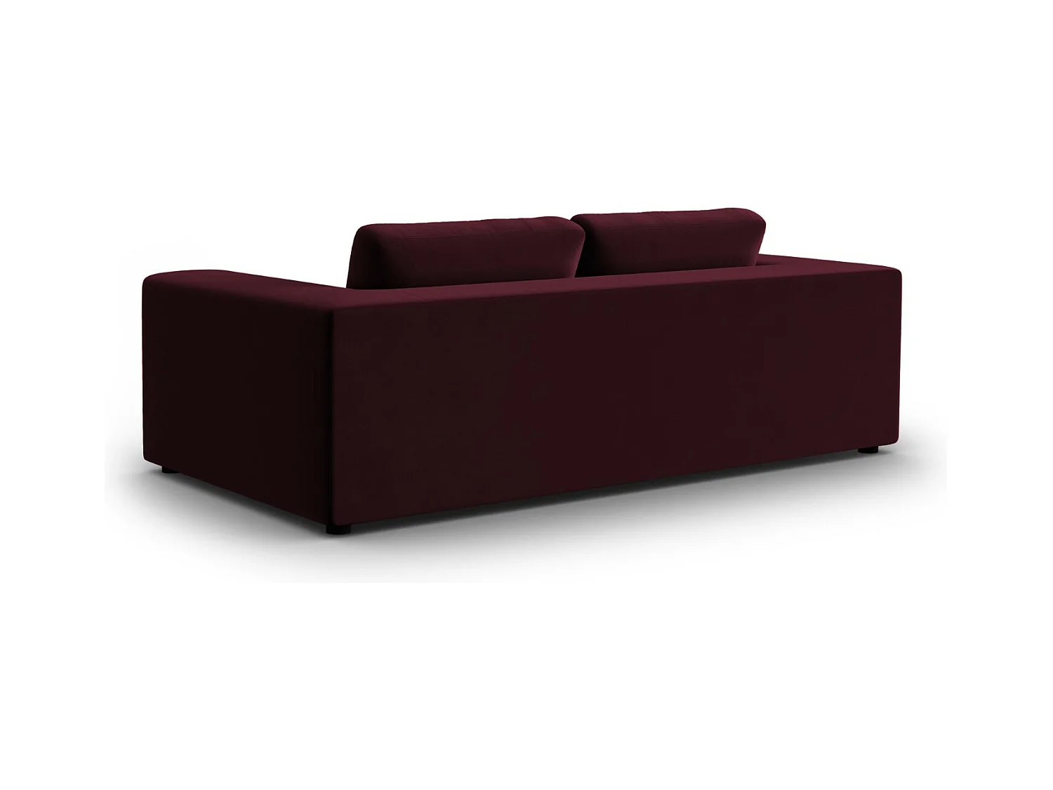 CXL by Christian Lacroix - Divano "Tendance" 3 posti in velluto rosso scuro - 220x122x72cm
