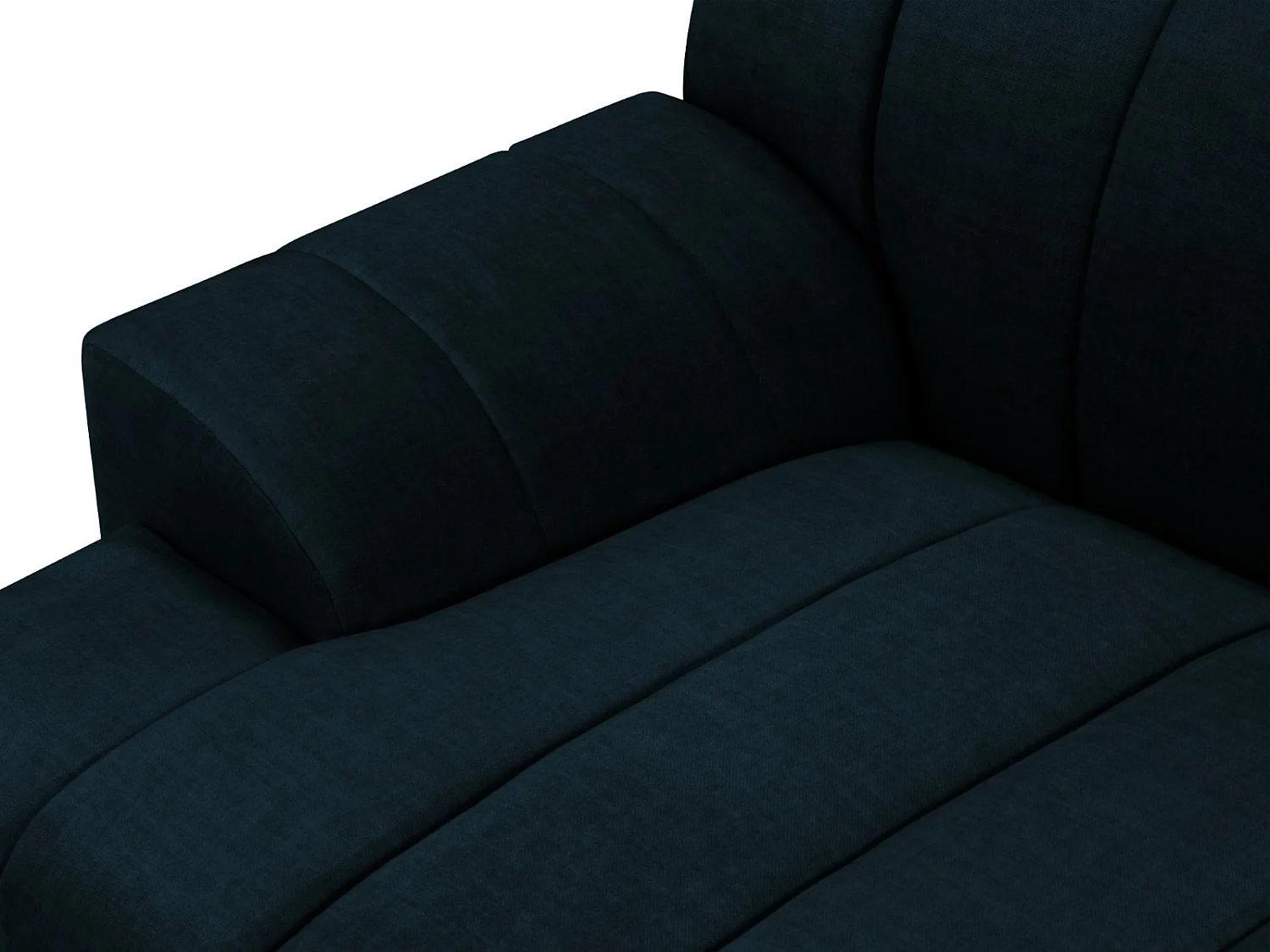 CXL by Christian Lacroix - 5-Sitzer Ecksofa rechts "Rita" Sitzer aus Samt petrol - 289x185x77cm