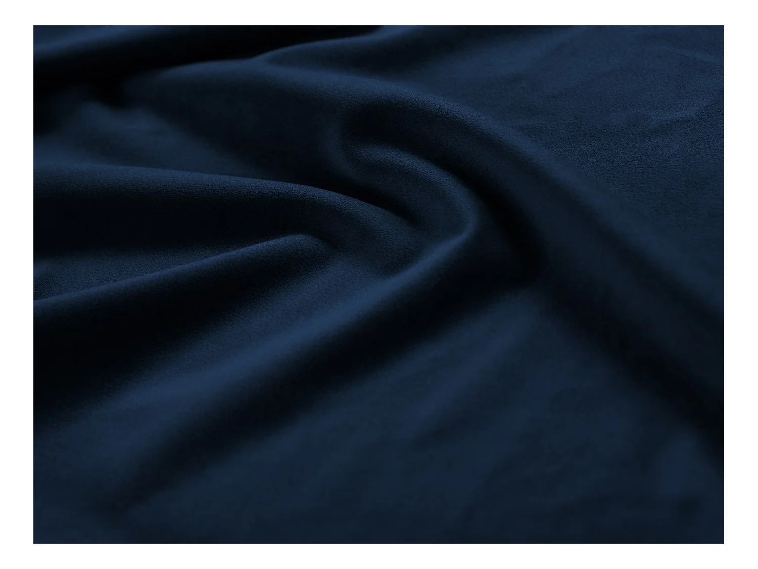 Cosmopolitan Design - Sofá de canto direito panorâmico "Bali" 7 lugares em veludo azul real - 327x256x75cm