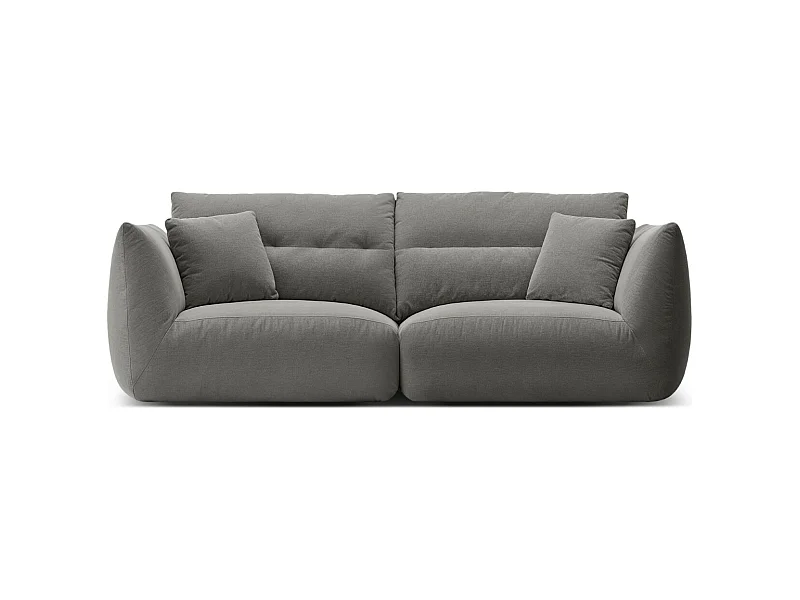 CXL by Christian Lacroix - 3-Sitzer modulares Sofa "Maurie" aus Chenille-Stoff dunkelgrau - 224x107x90cm