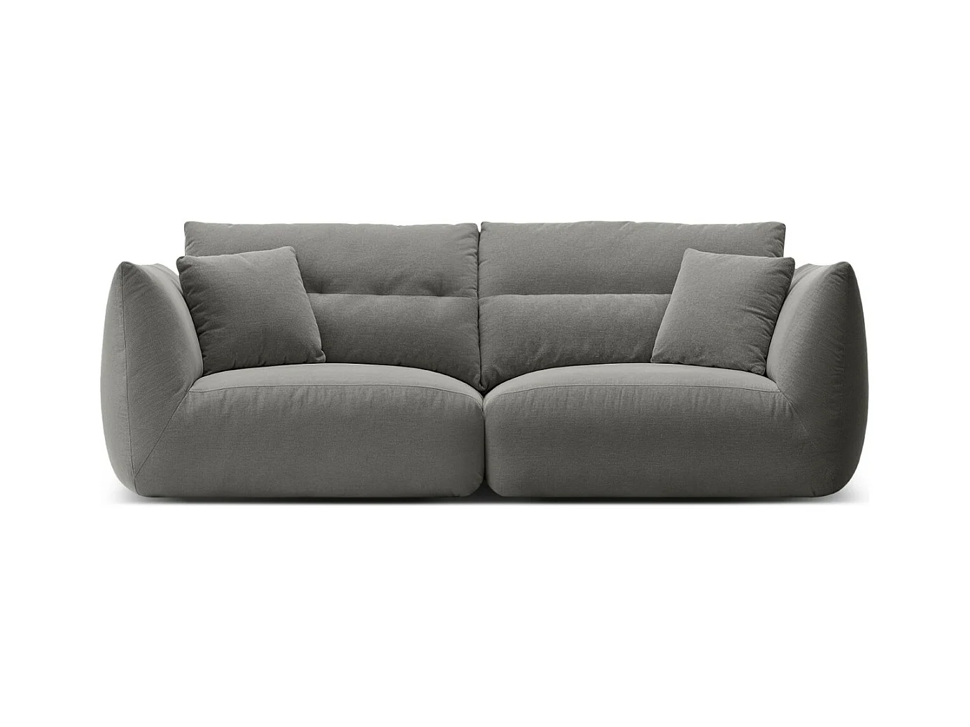 CXL by Christian Lacroix - Modulaire bank "Maurie" 3 zitplaatsen, Chenille, Donkergrijs - 224x107x90cm