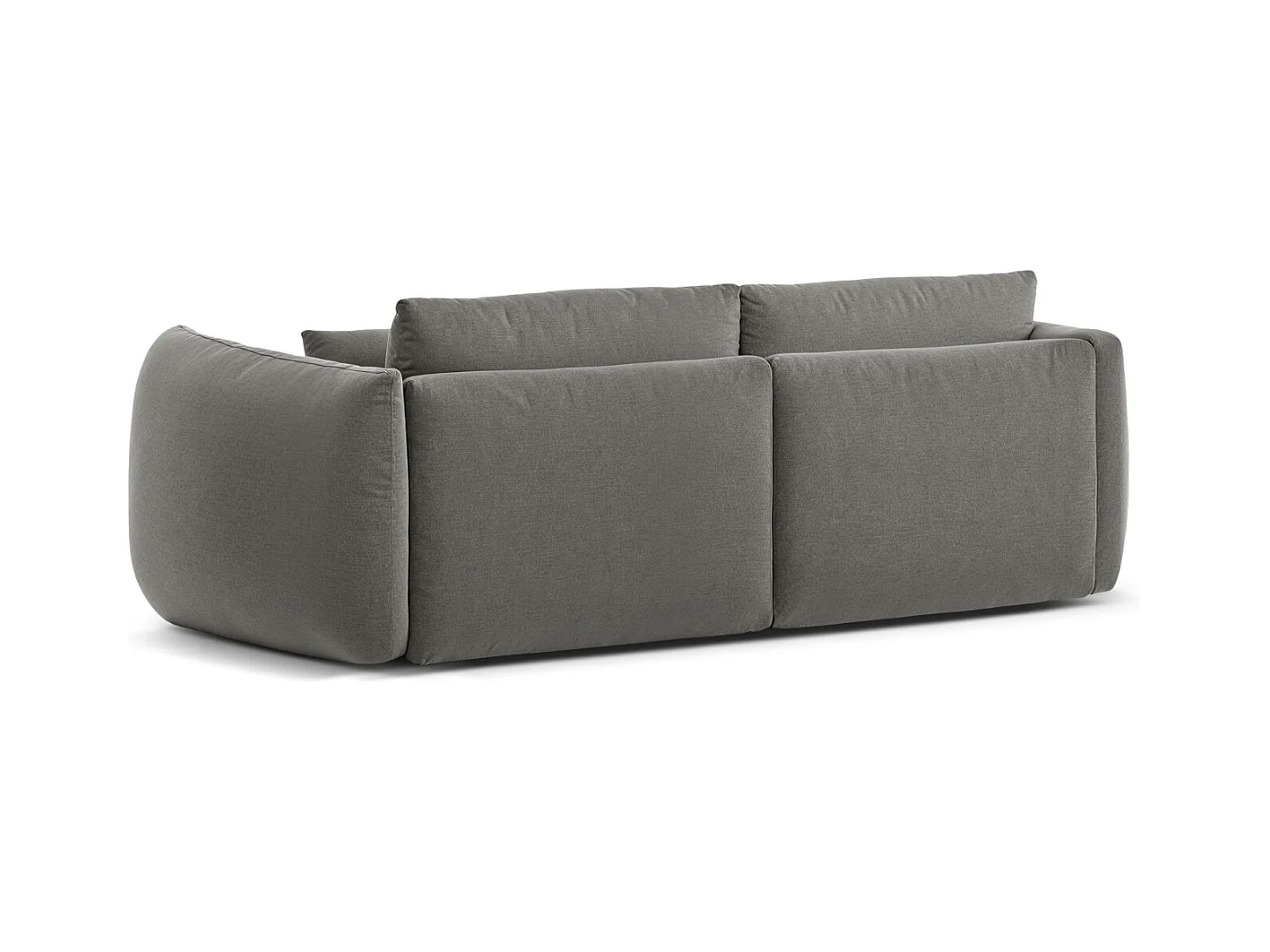 CXL by Christian Lacroix - Canapé modulable "Maurie" 3 places en chenille gris foncé - 224x107x90cm