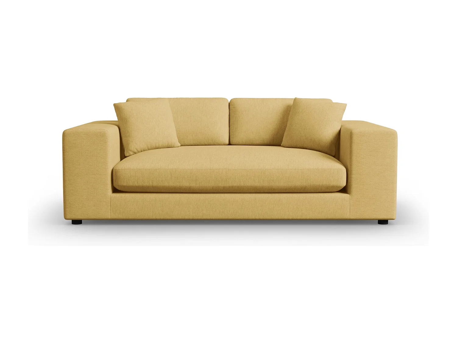 CXL by Christian Lacroix - 3-Sitzer Sofa "Tendance" Sitzer aus strukturiertem Stoff gelb - 220x122x72cm