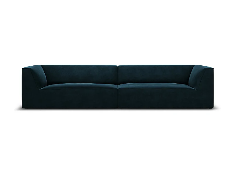 CXL by Christian Lacroix - Sofa, "Charles" 4 miejsca welur, petrol ciemny - 302x93x69cm