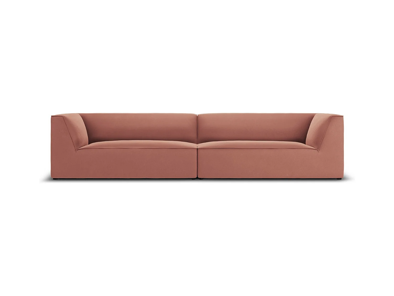 CXL by Christian Lacroix - Bank "Charles" 4 zitplaatsen, Flueel, Roze - 302x93x69cm