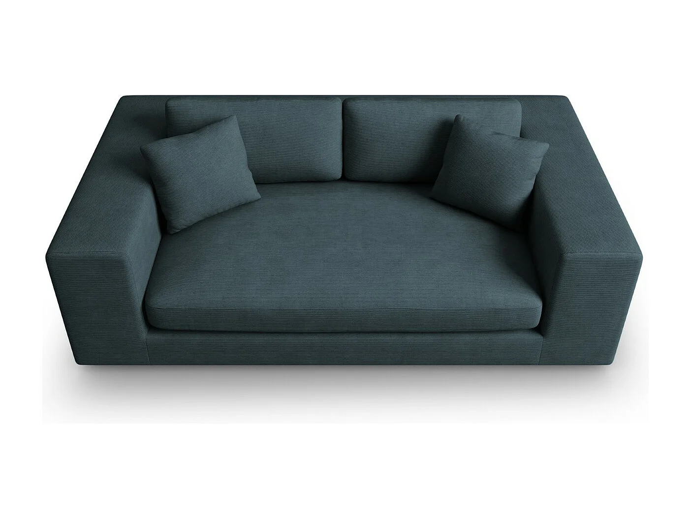 CXL by Christian Lacroix - Bank "Tendance" 3 zitplaatsen, Ribfluwelen, Blauw - 220x122x72cm