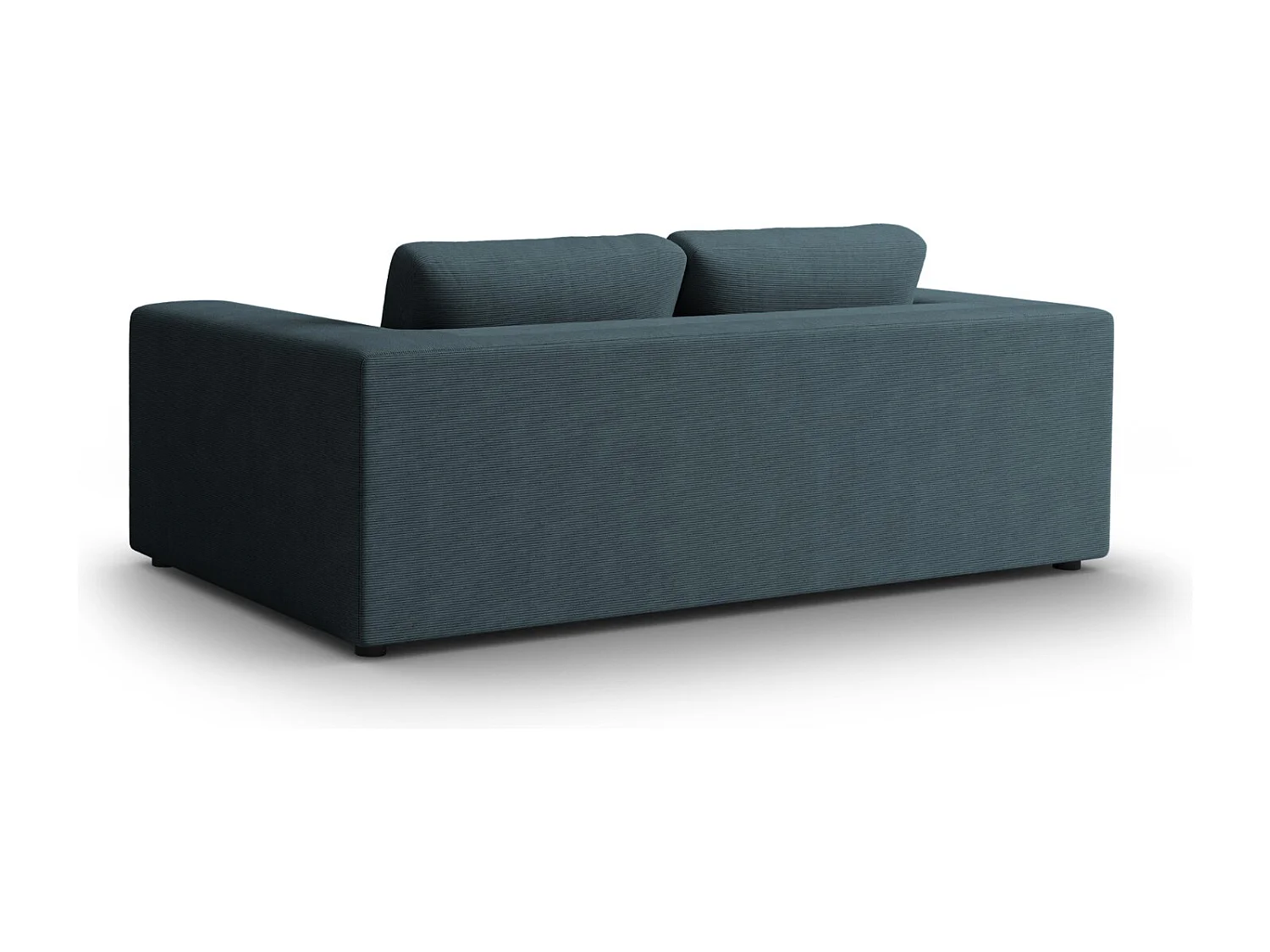 CXL by Christian Lacroix - Sofá "Tendance" 3 lugares em veludo cotelê azul - 220x122x72cm