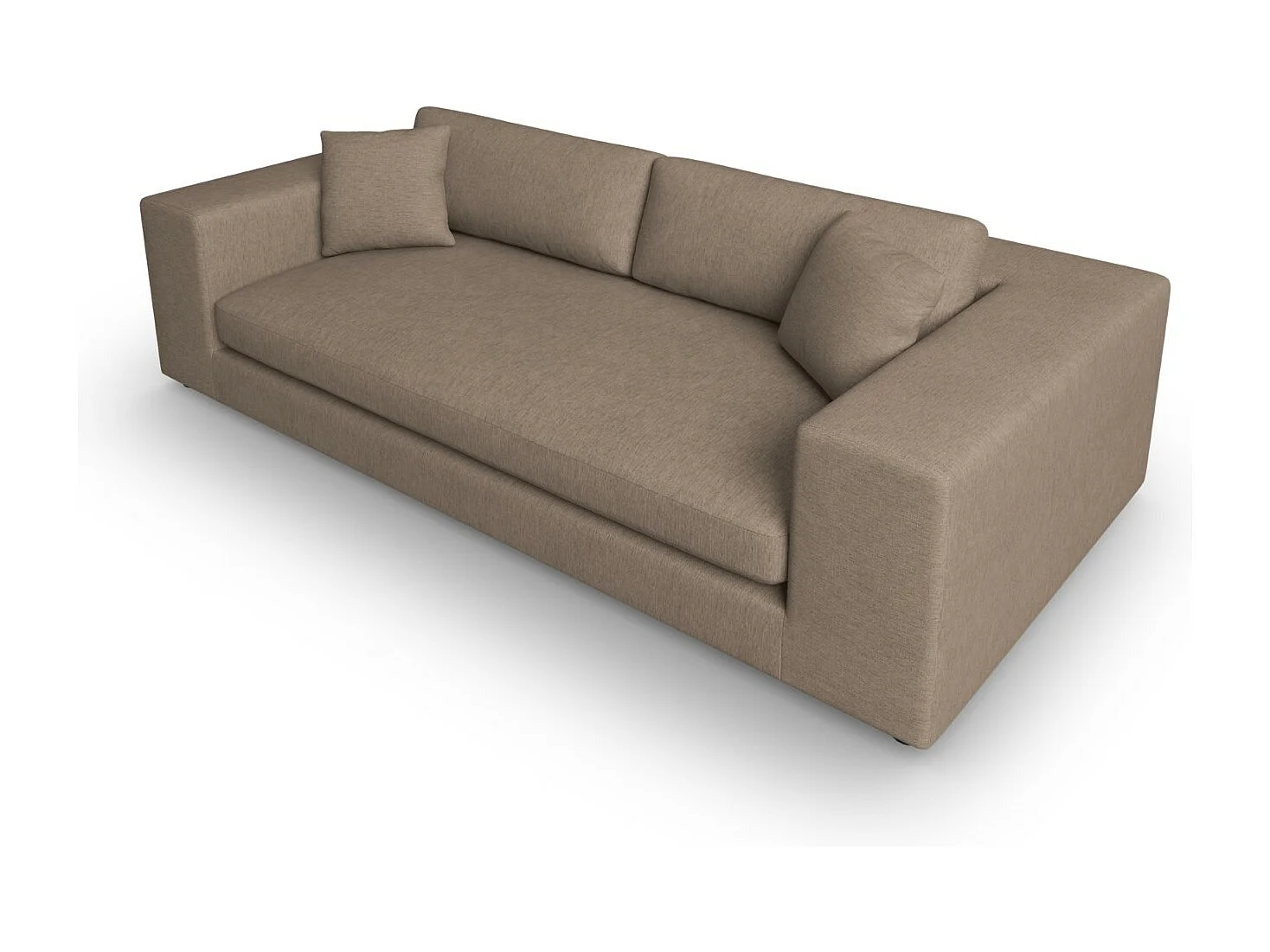 CXL by Christian Lacroix - Sofa, "Tendance" 4 miejsca tkanina strukturalna, brąz jasny - 262x122x72cm