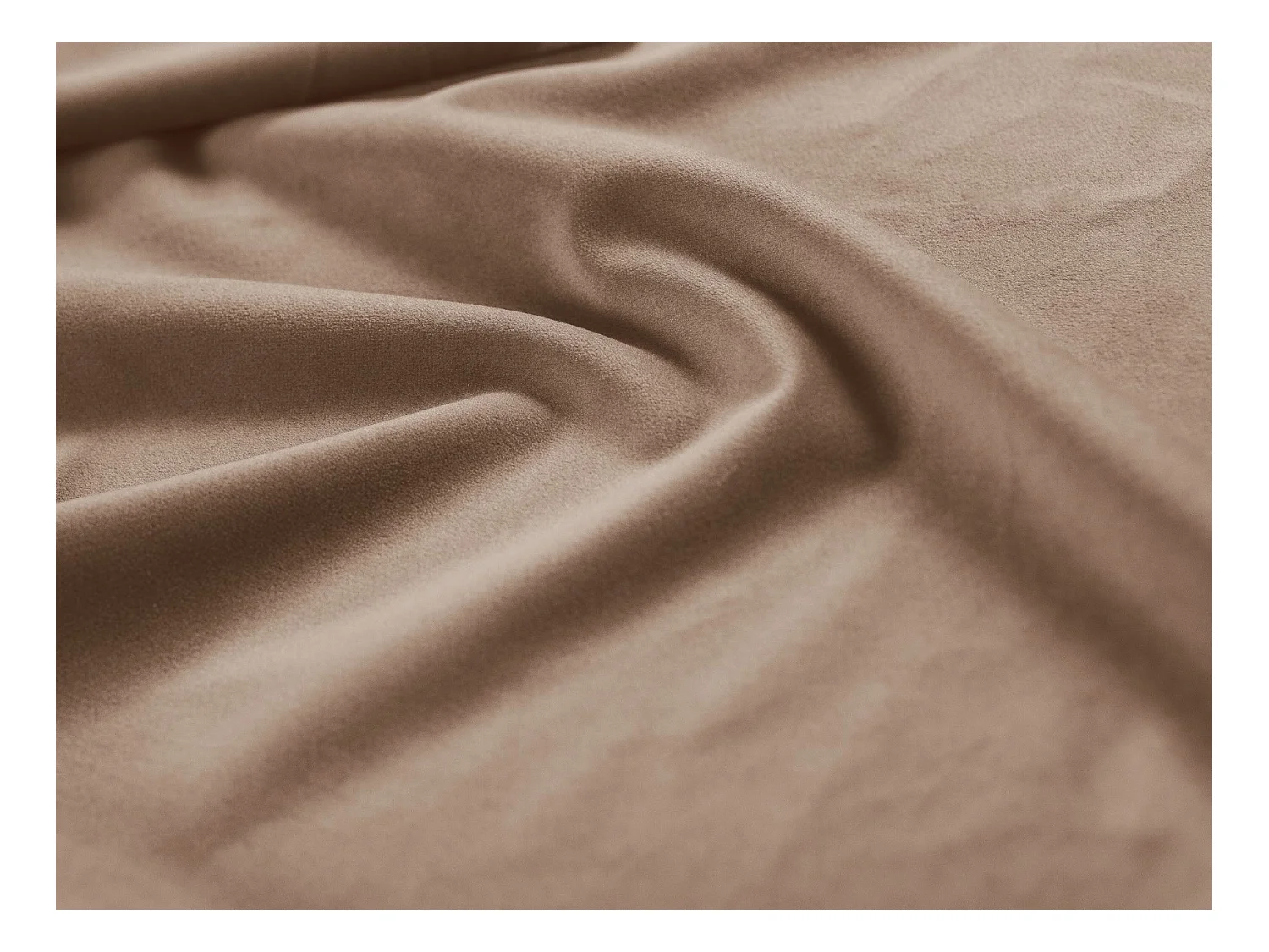 Cosmopolitan Design - Banc "Bali" 2 places en velours beige - 62x133x41cm