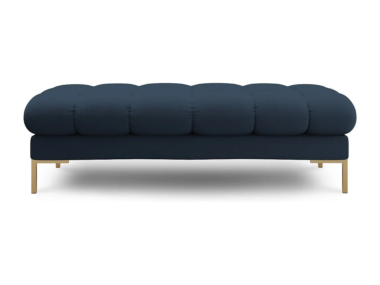 Cosmopolitan Design - Banco "Bali" 2 plazas de tejido estructural azul - 62x133x41cm