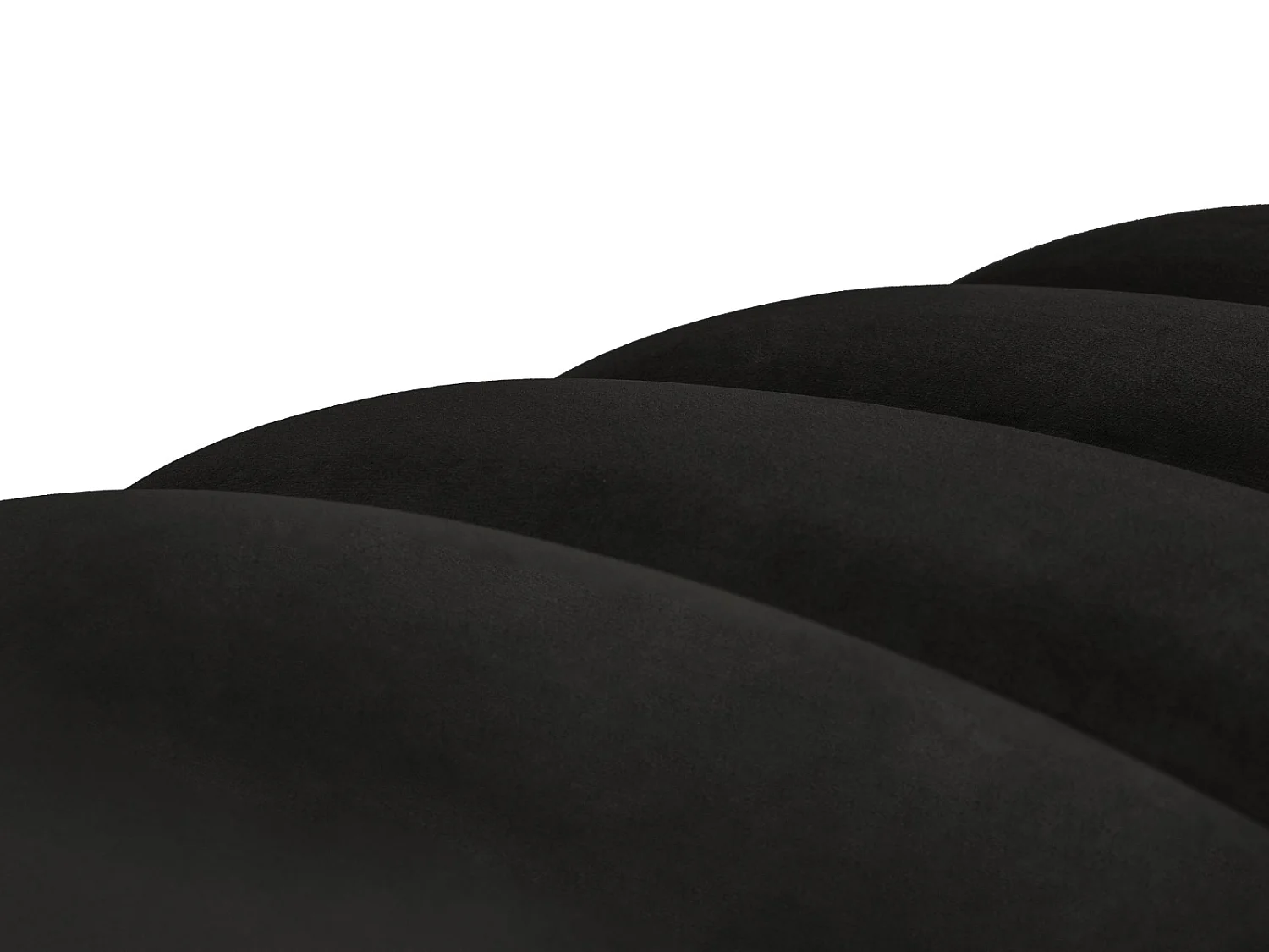 CXL by Christian Lacroix - Banc "Frison" 2 places en velours noir - 46x101x44cm