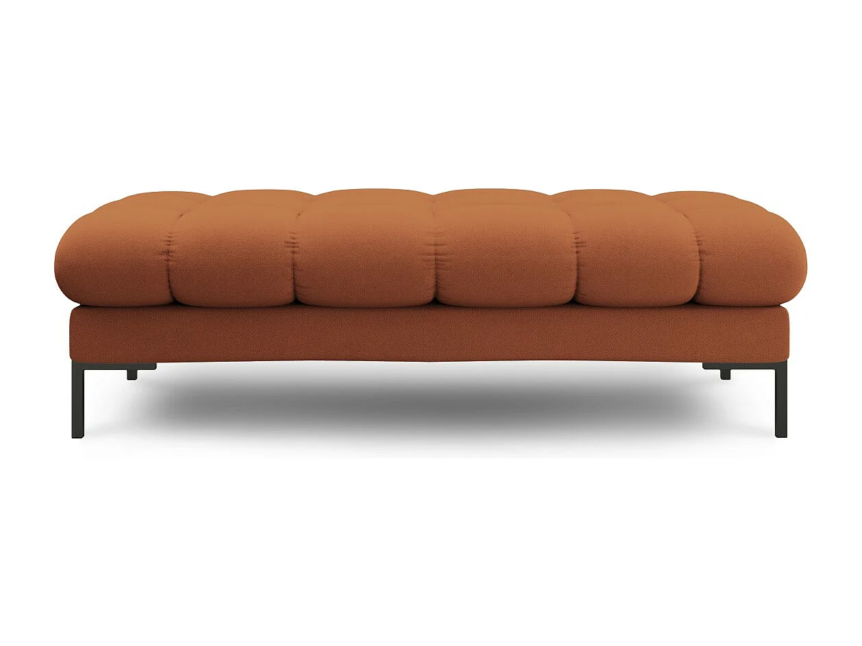 Cosmopolitan Design - Banco "Bali" 2 plazas de tejido estructural ladrillo - 62x133x41cm