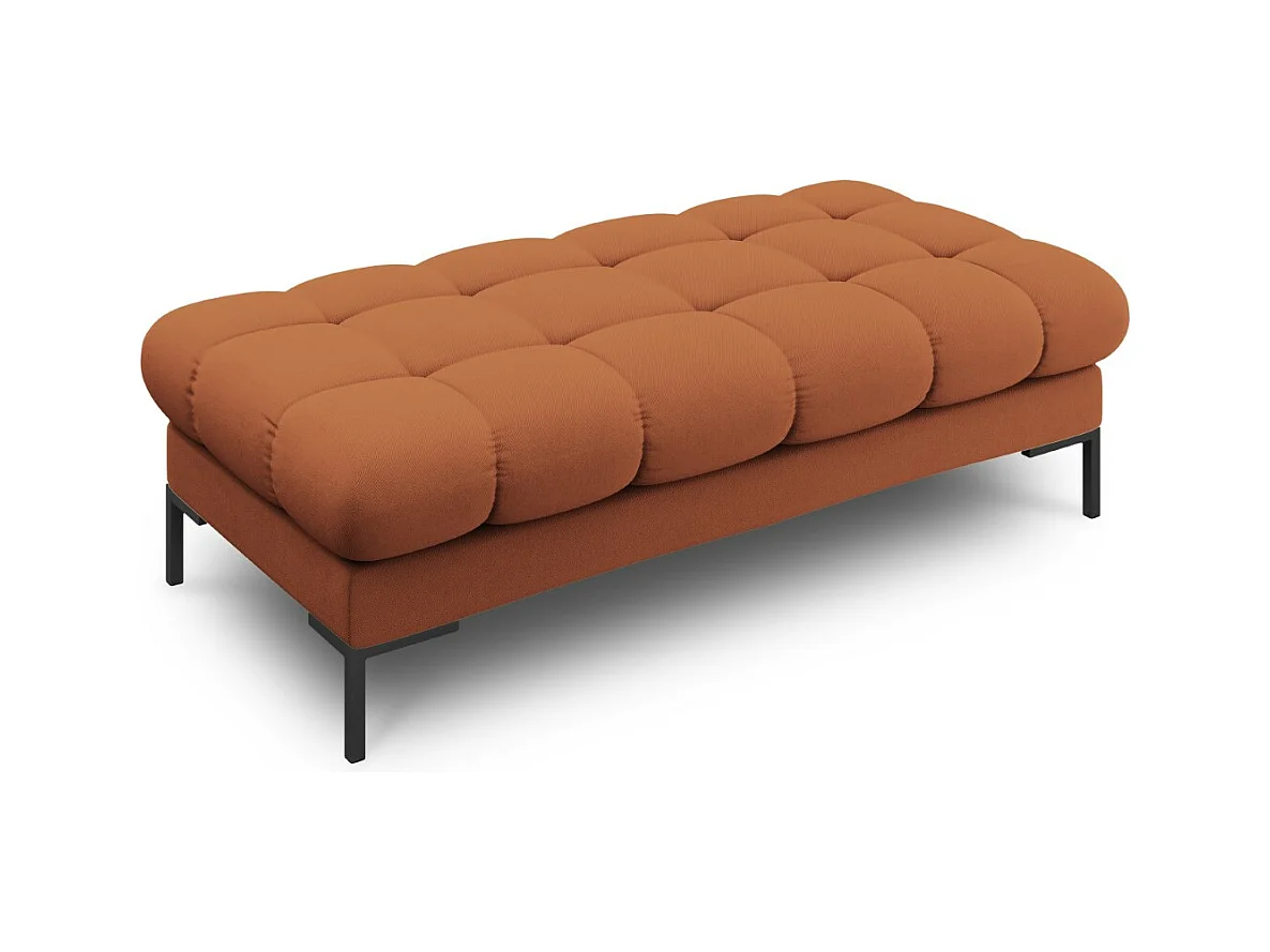 Cosmopolitan Design - Banc "Bali" 2 places en tissu structurel brique - 62x133x41cm