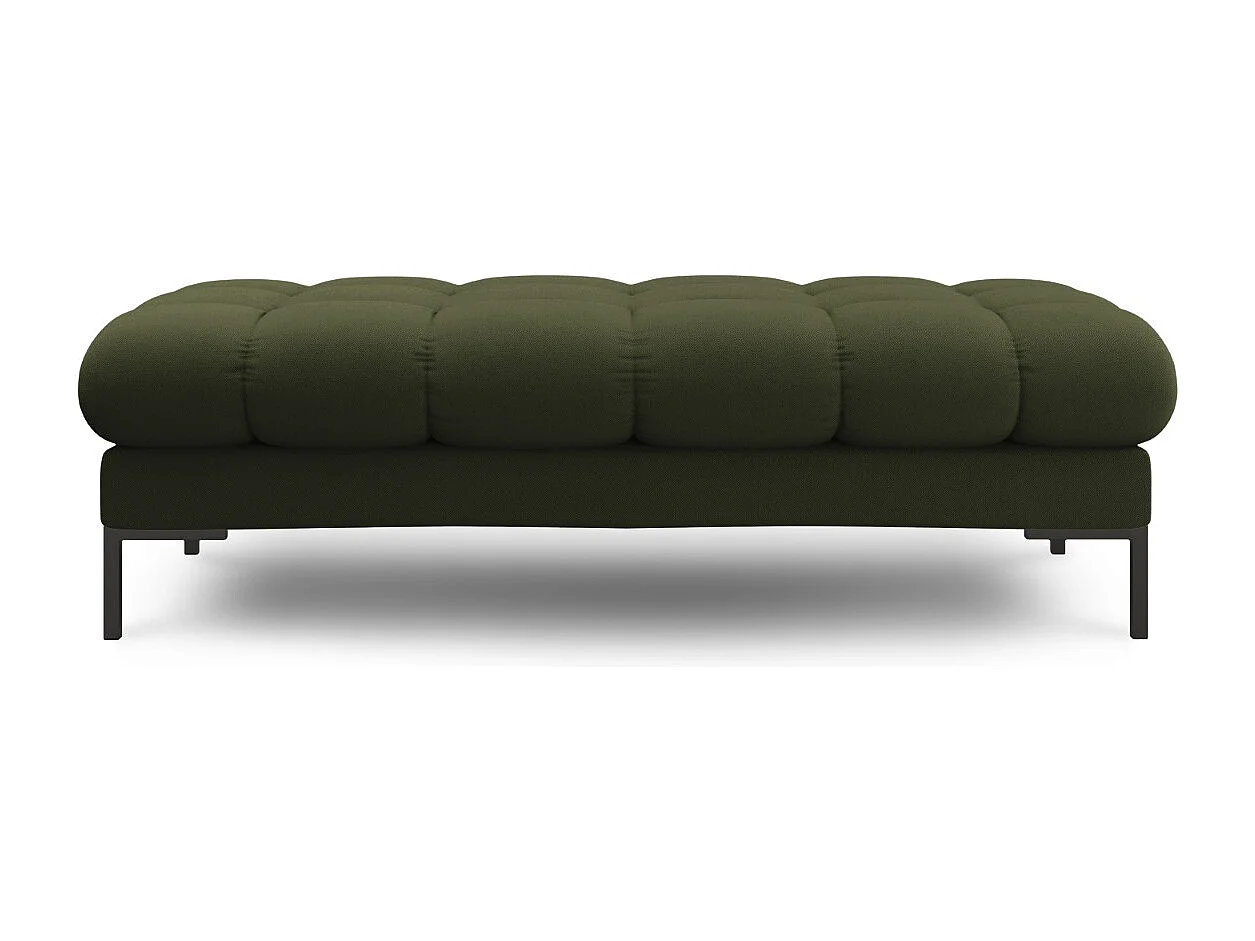 Cosmopolitan Design - Banc "Bali" 2 places en tissu structurel vert - 62x133x41cm