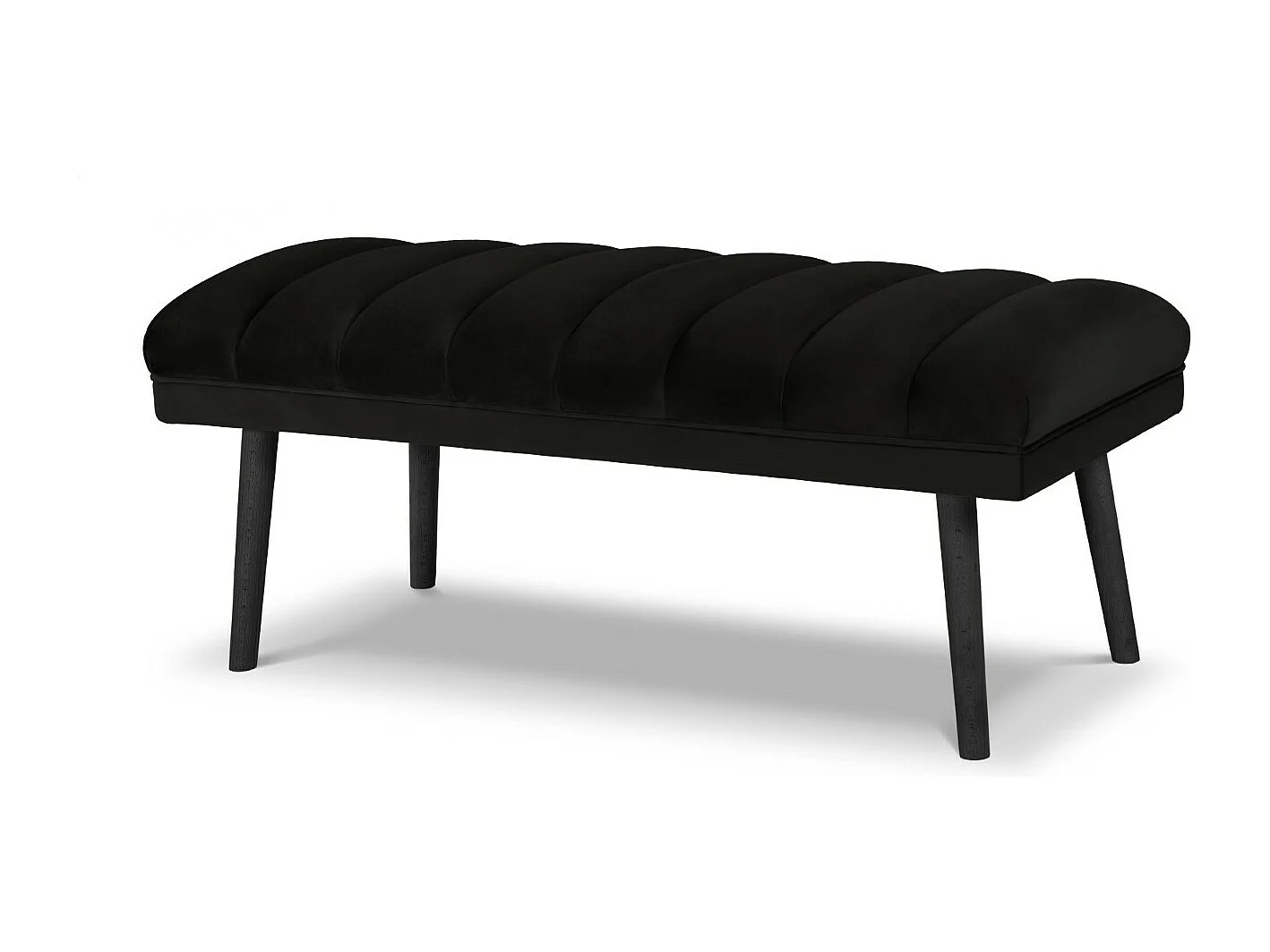 CXL by Christian Lacroix - Banc "Frison" 2 places en velours noir - 46x101x44cm