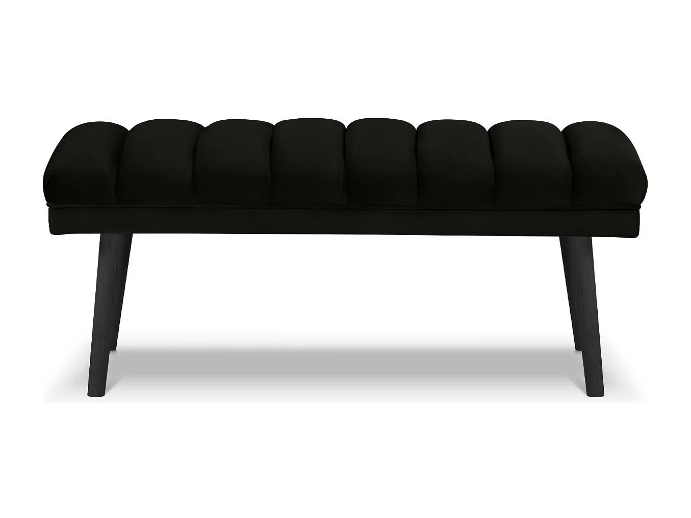 CXL by Christian Lacroix - Banc "Frison" 2 places en velours noir - 46x101x44cm
