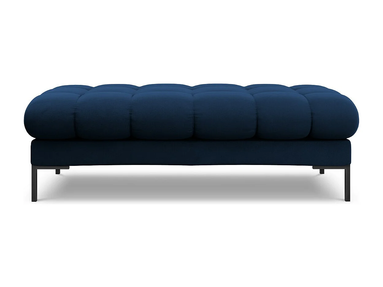 Cosmopolitan Design - Banc "Bali" 2 places en velours bleu roi - 62x133x41cm