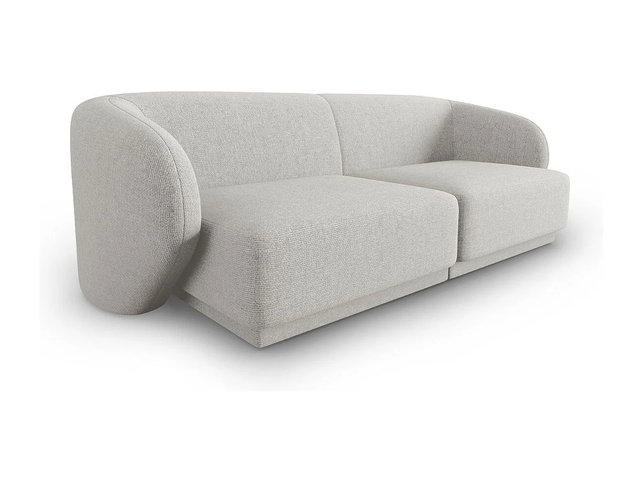 CXL by Christian Lacroix - Sofa modułowa, "Lionel" 2 miejsca szenil, srebrny melanż - 188x93x74cm