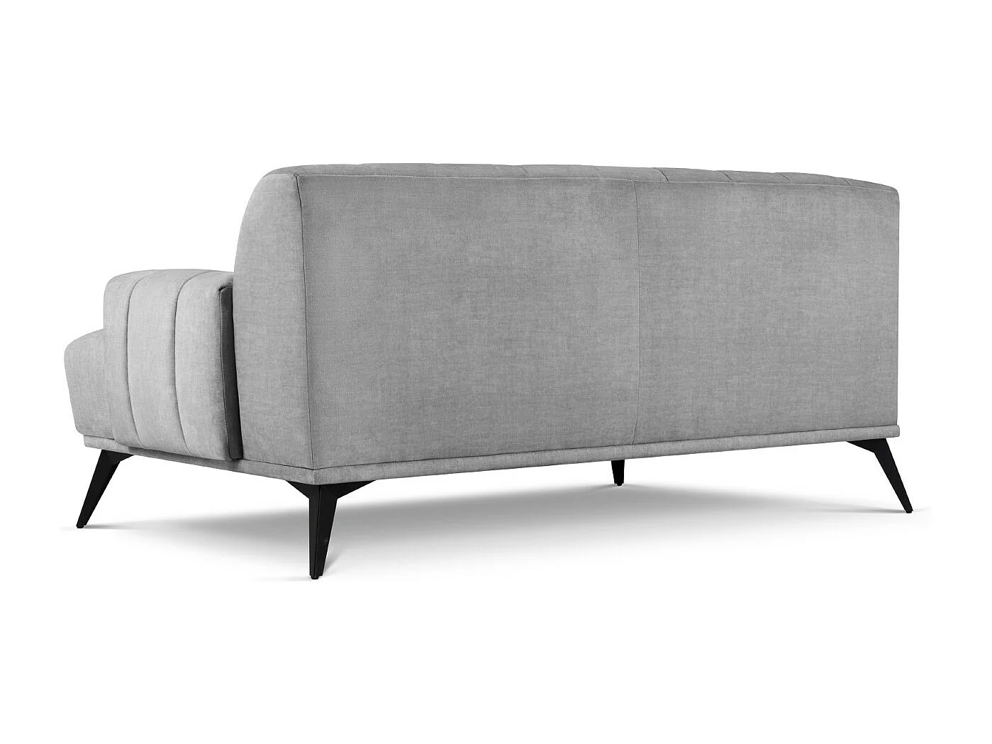 CXL by Christian Lacroix - 2-Sitzer Sofa "Rita" Sitzer aus Samt hellgrau - 166x94x77cm