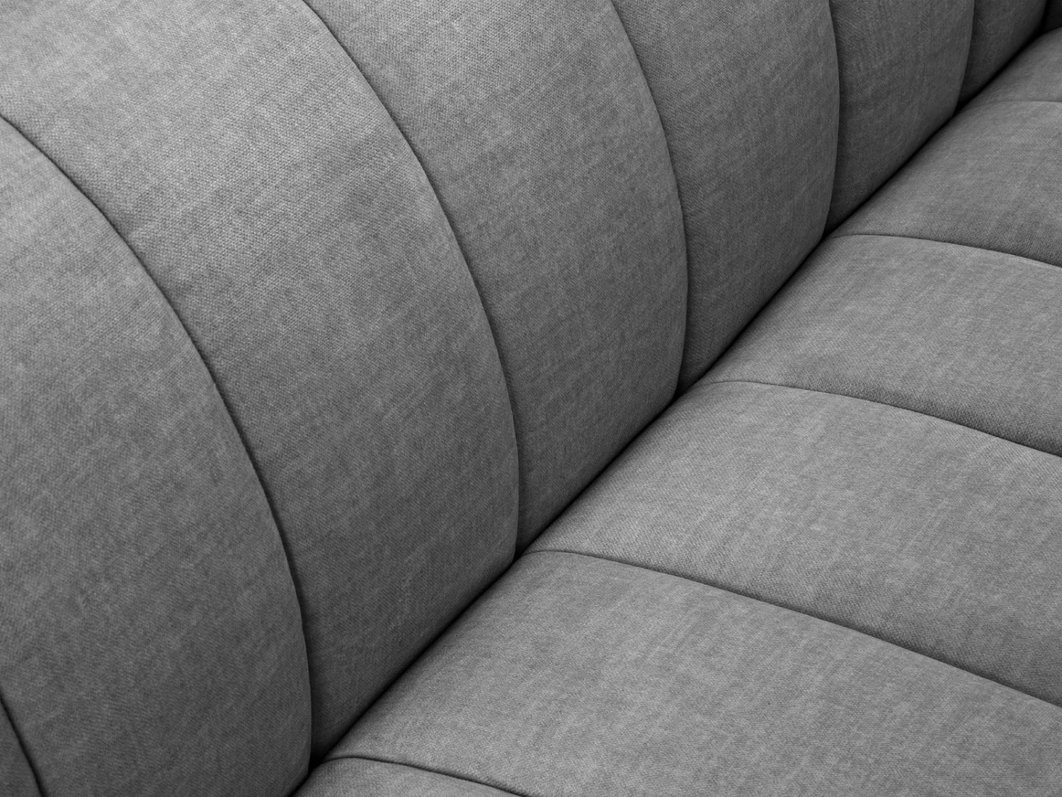 CXL by Christian Lacroix - 2-Sitzer Sofa "Rita" Sitzer aus Samt hellgrau - 166x94x77cm