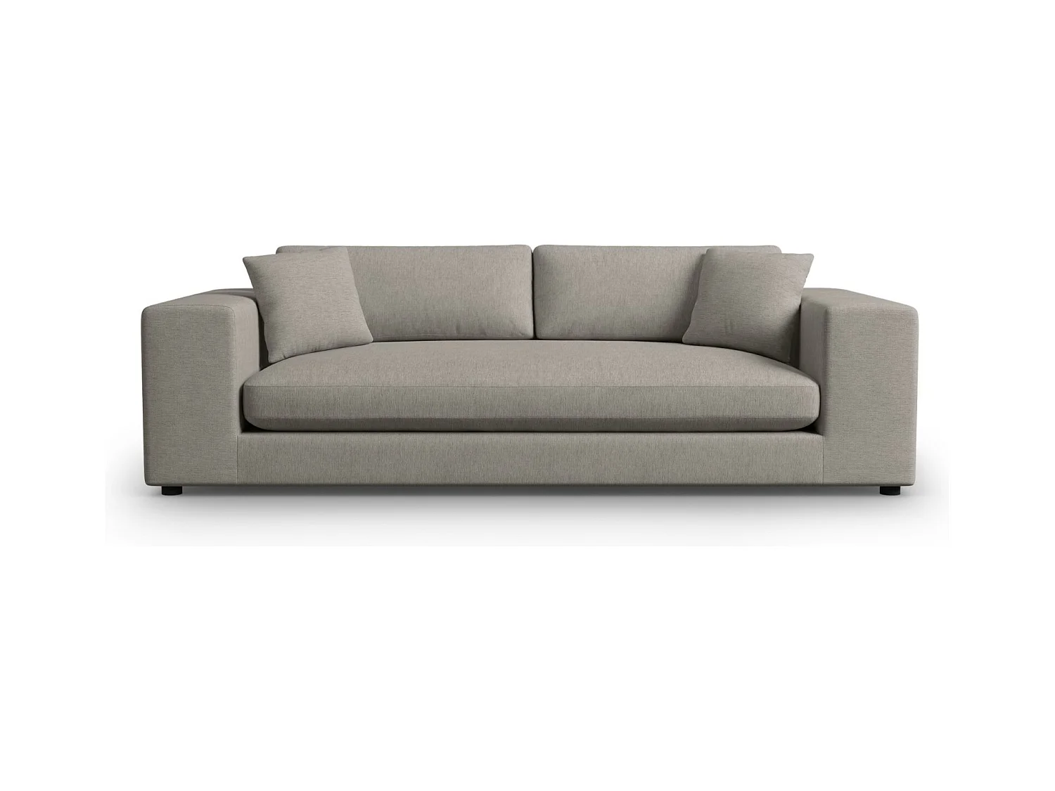 CXL by Christian Lacroix - Bank "Tendance" 4 zitplaatsen, Structurele stof, Grijs - 262x122x72cm