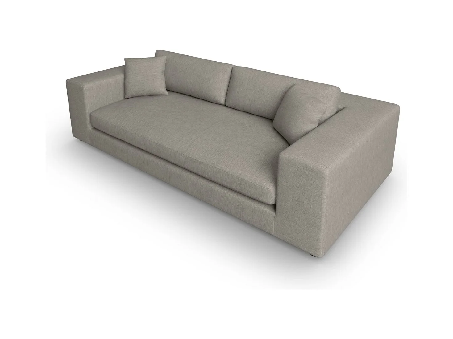CXL by Christian Lacroix - 4-Sitzer Sofa "Tendance" Sitzer aus strukturiertem Stoff grau - 262x122x72cm